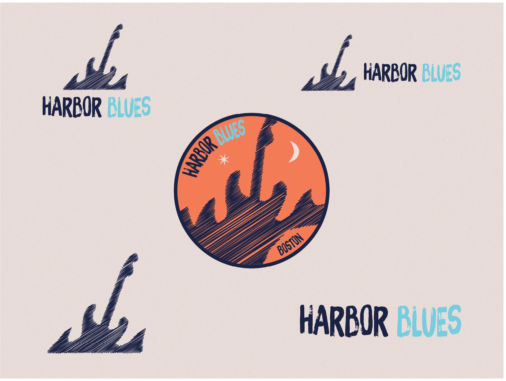 Harbor Blues logo suite