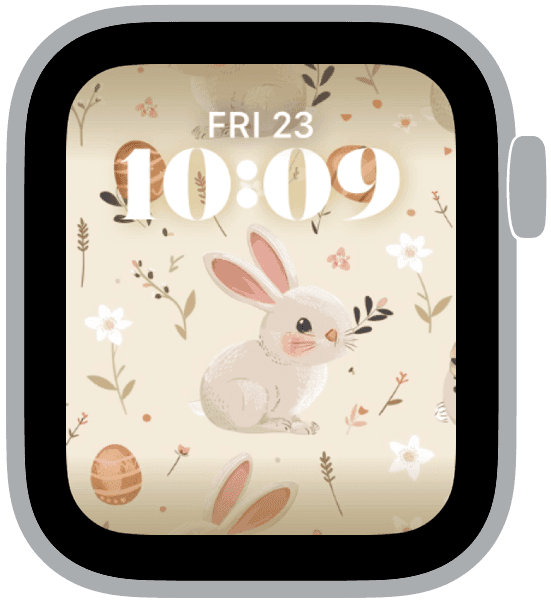 an apple watch face from the easter patterns collection