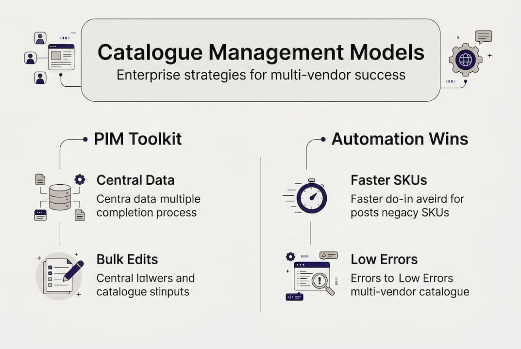 Infographic showing PIM and automation tools