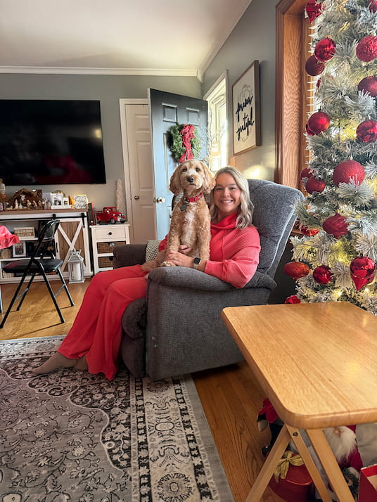 Portrait of portfolio creator – back view