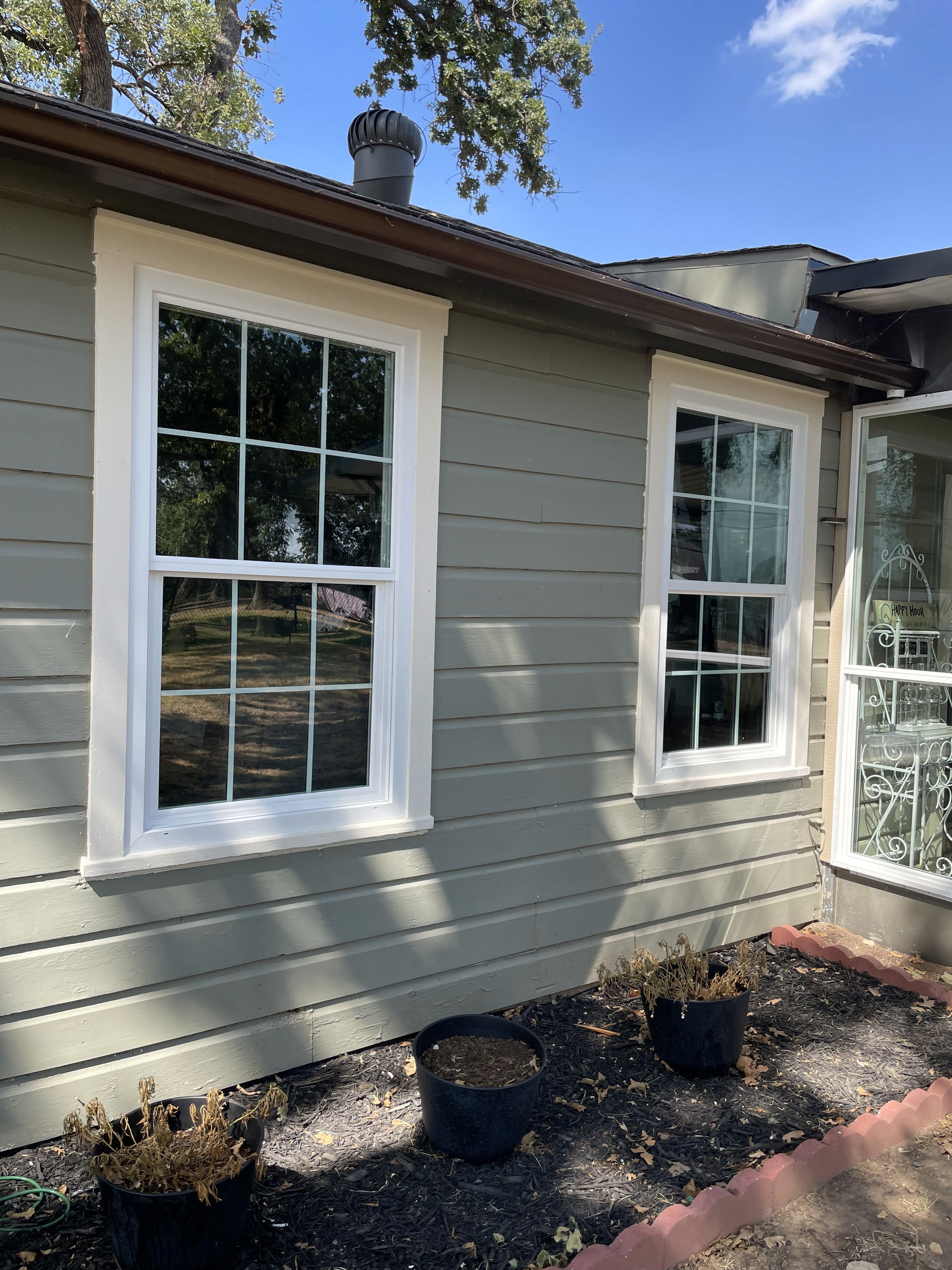 After retro-fit window replacement in Fort Worth Texas