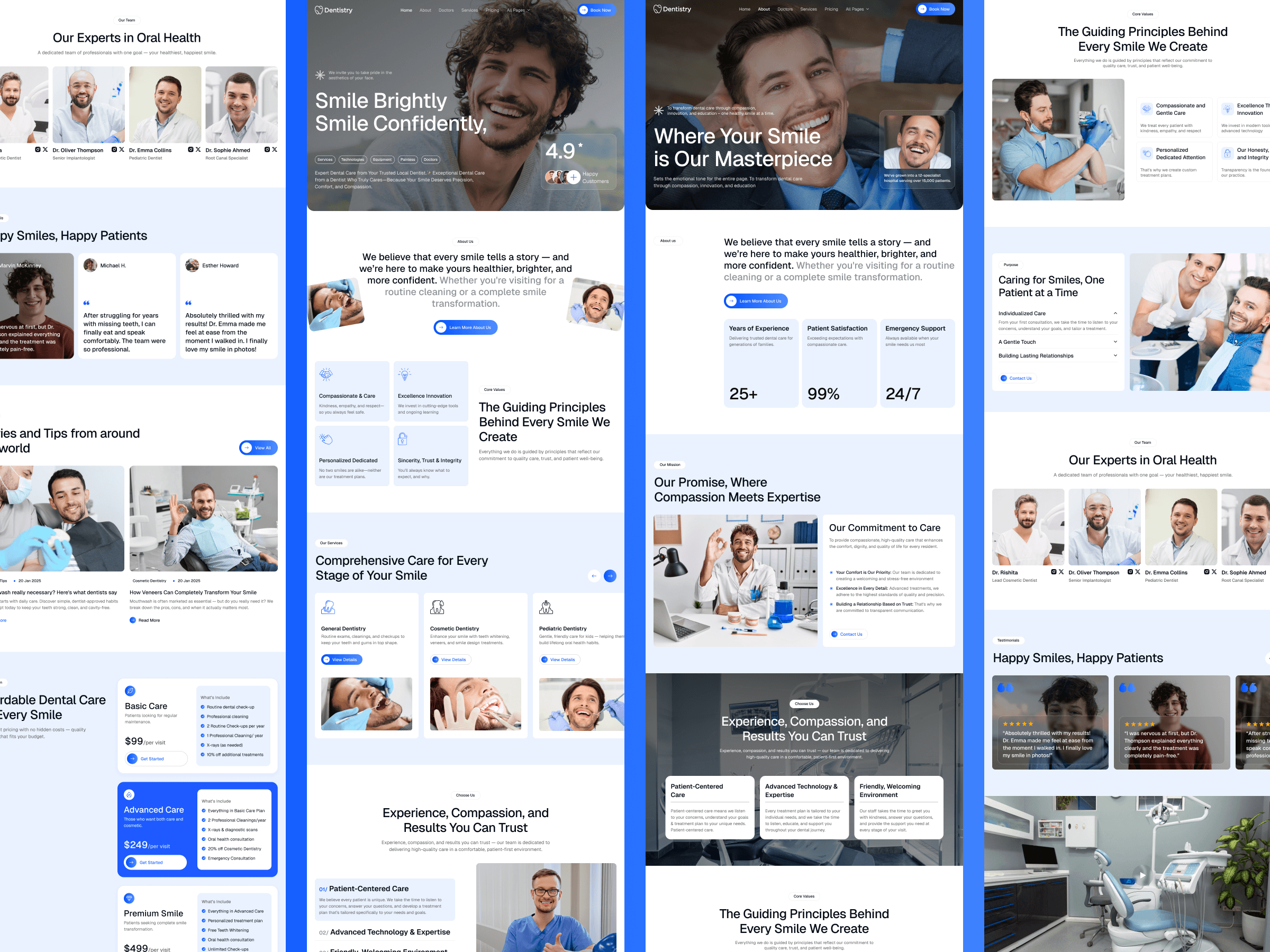 framer dentist template