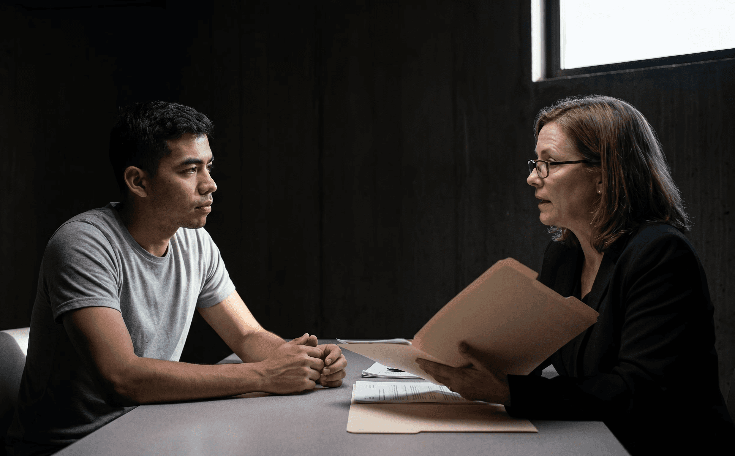 Justice-involved individual learning about evidence-based recovery programs as an alternative to incarceration