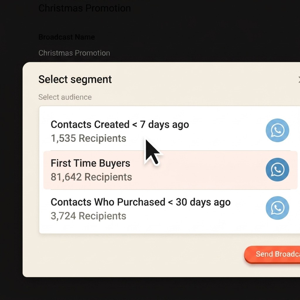 Send broadcasts on any channel