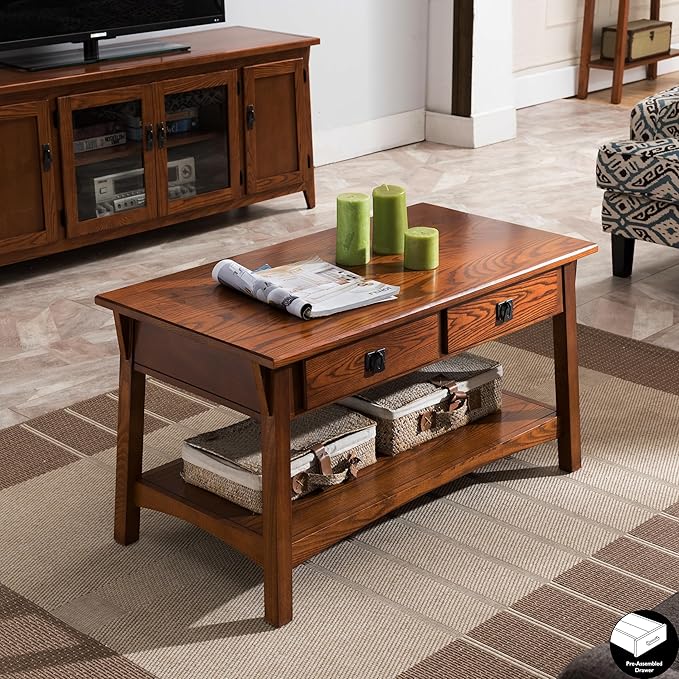 Elegant russet coffee table with modern appeal and high-quality craftsmanship.