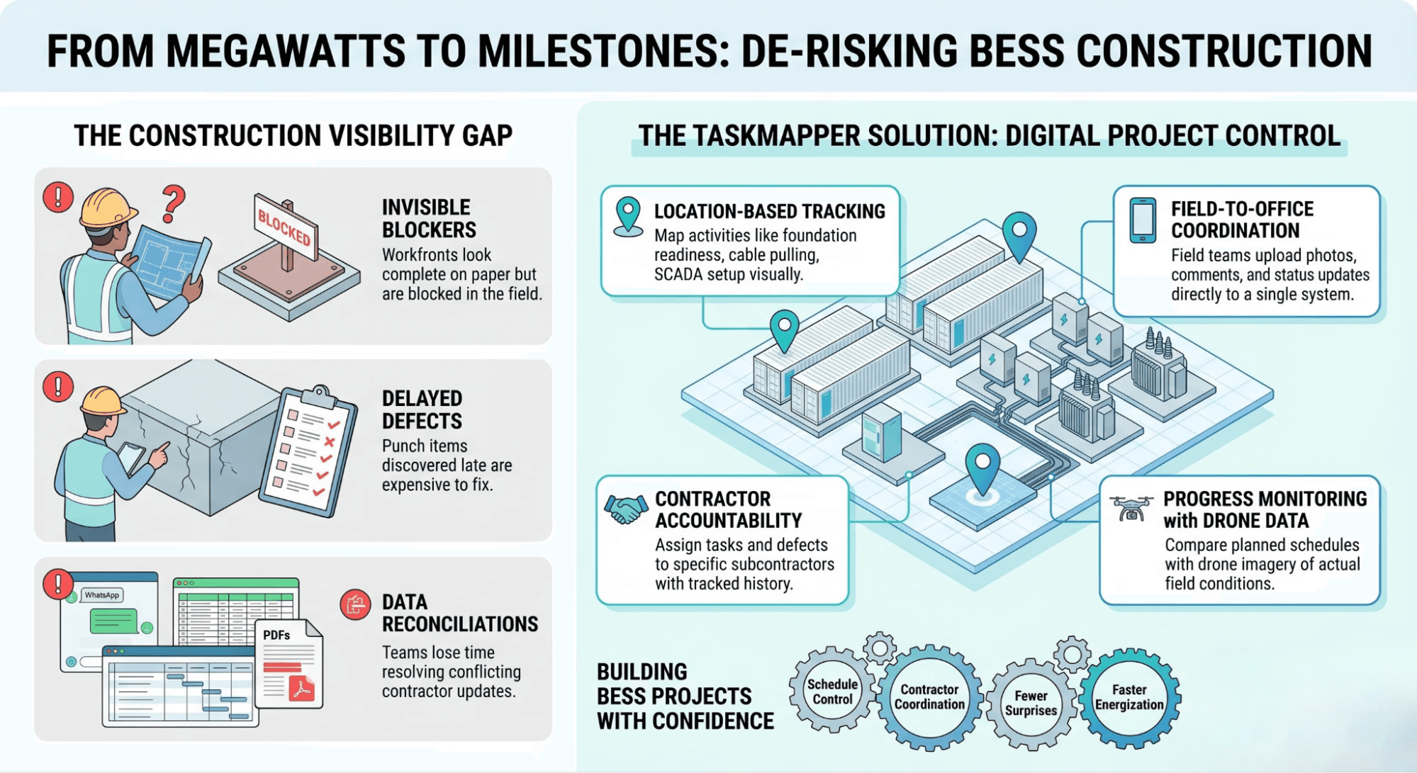 From Megawatts to Milestones: How TaskMapper Helps De-Risk BESS Construction