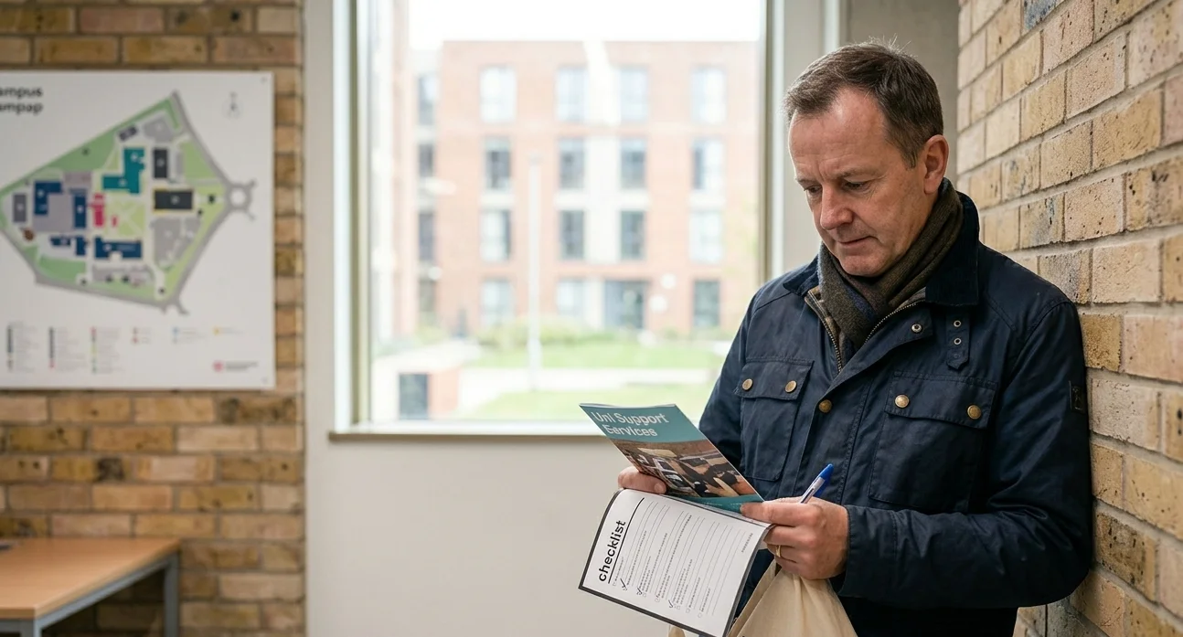Parent exploring at an Open Day