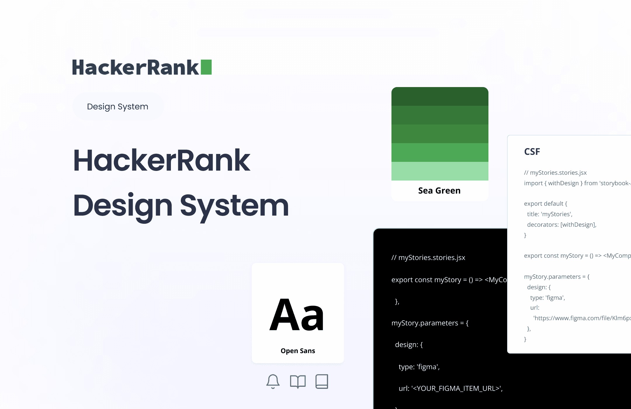 Cover page - Hackerrank Design system