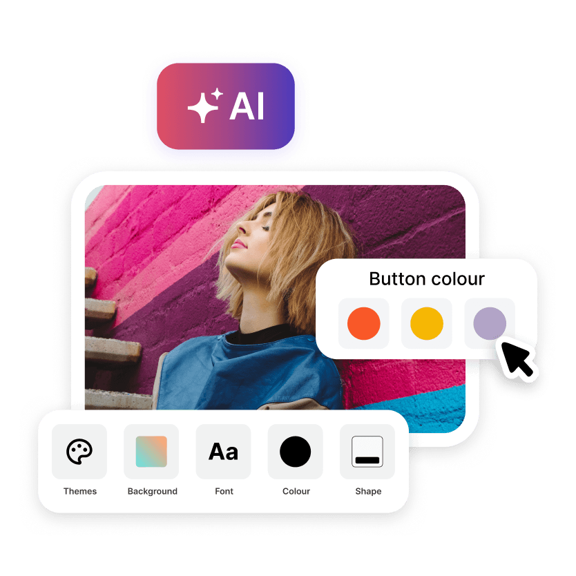 Customise your website with themes