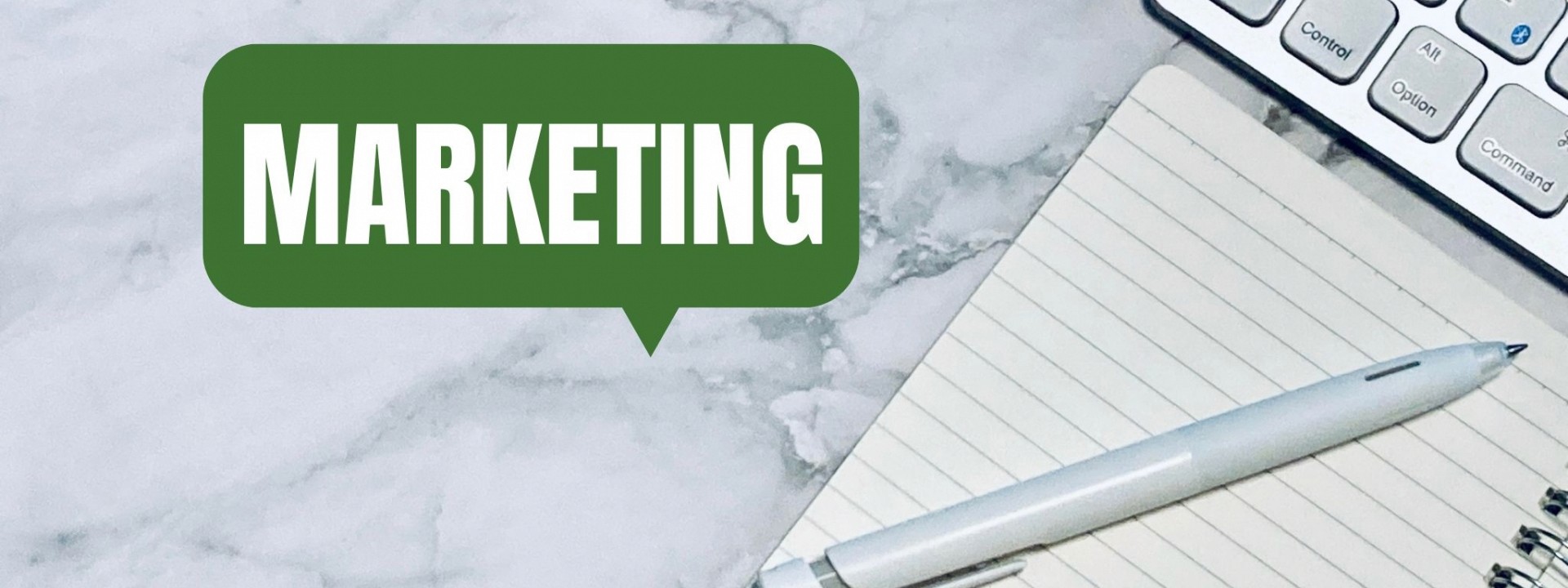 マーケティングと書いた吹き出しの画像