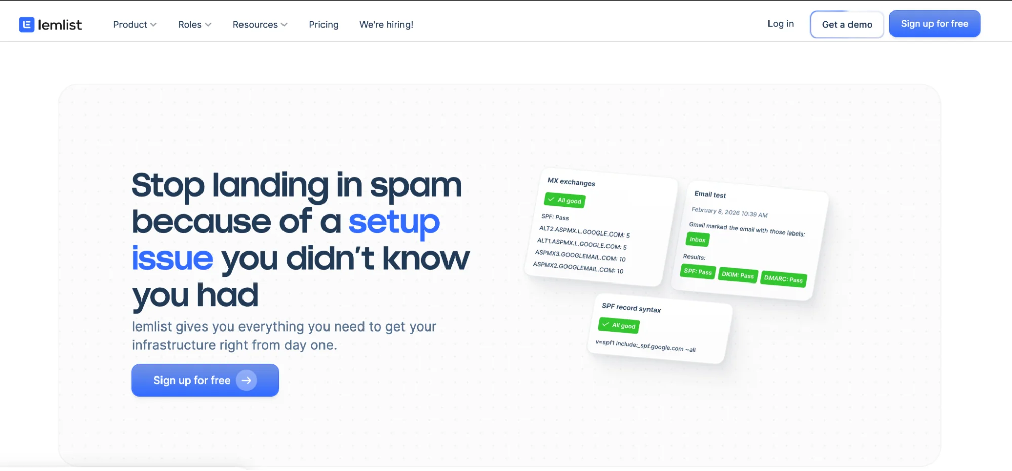 Lemwarm homepage: email warm-up feature by Lemlist