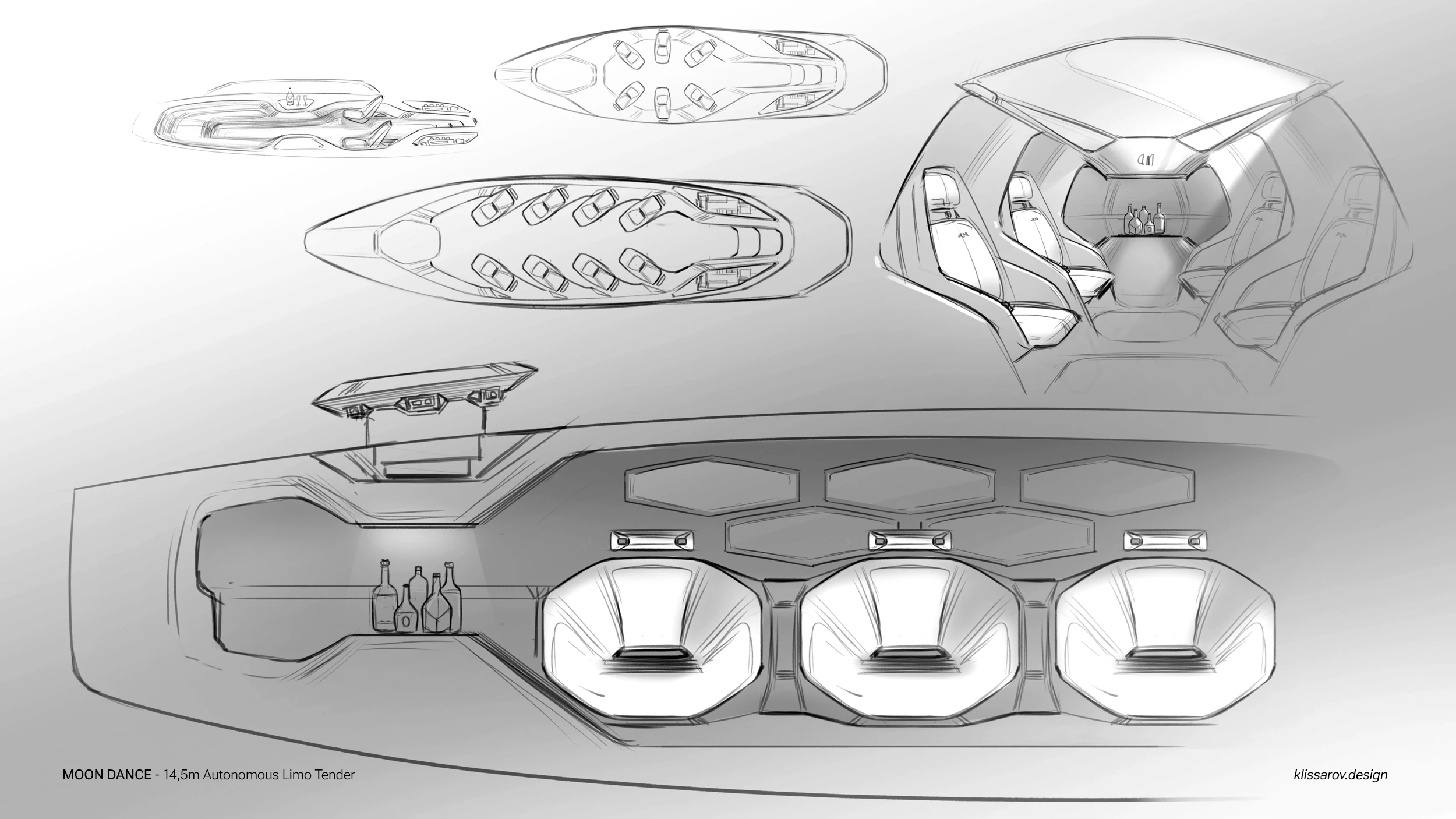 Limo tender ideation for interior