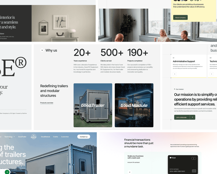 templates screens