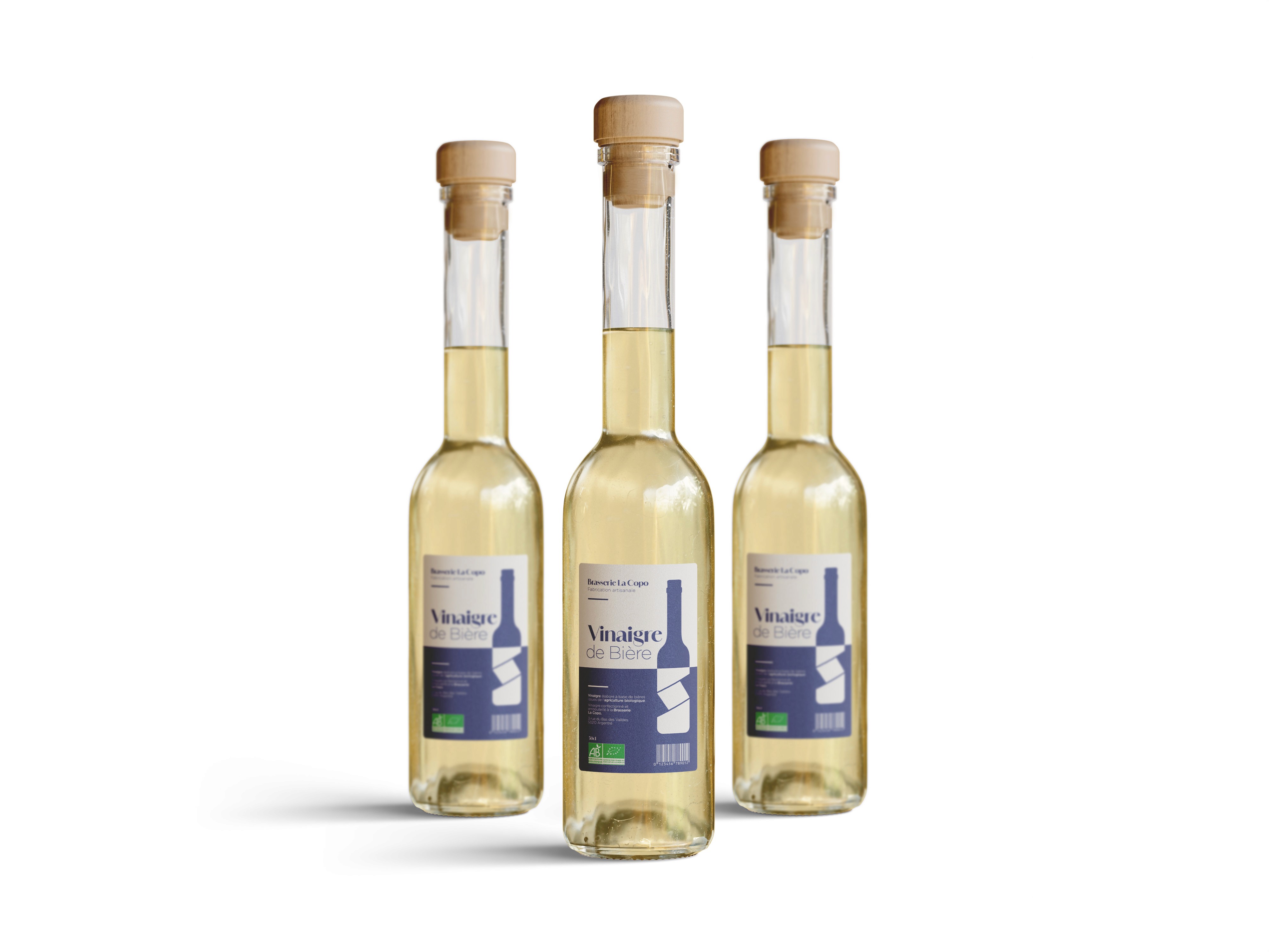 Étiquette vinaigre de bière_La Copo_Graphisme_Wallis Foucher