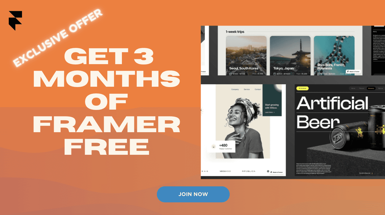 get Framer for free