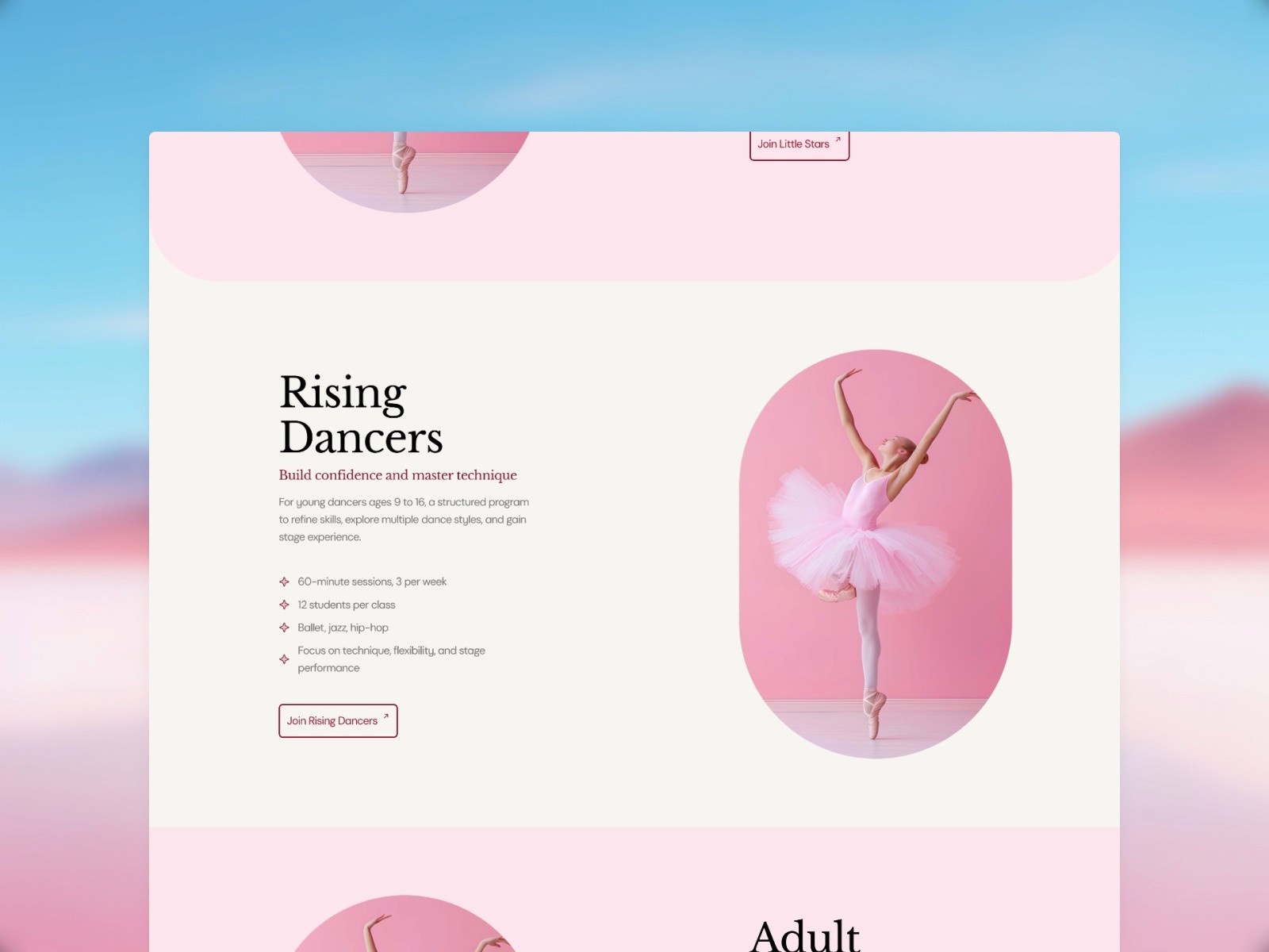 Danzora — 现代清爽浅色教育培训网站设计灵感