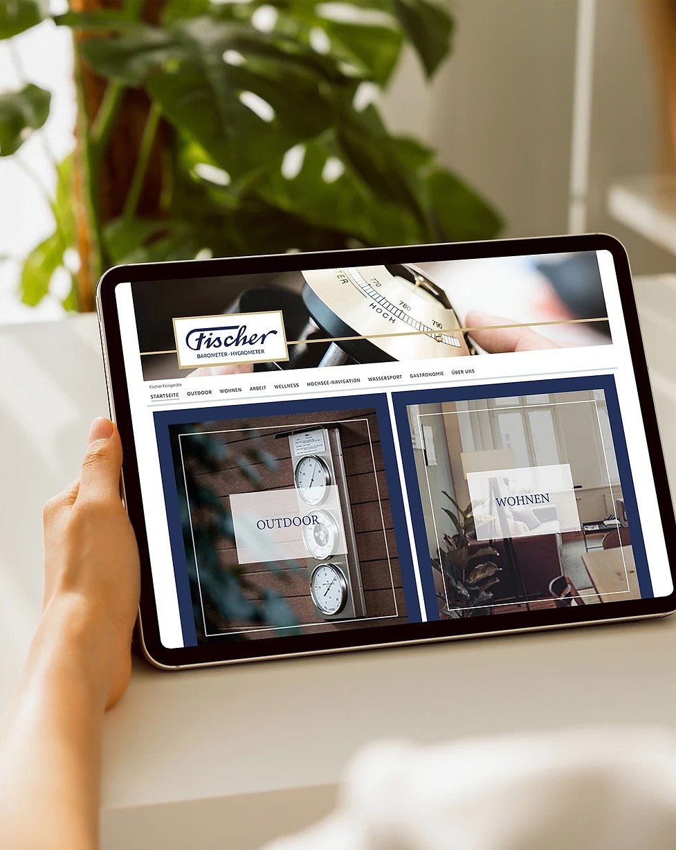 iPad mit der Amazon-Storefront von Fischer Feingerätebau.