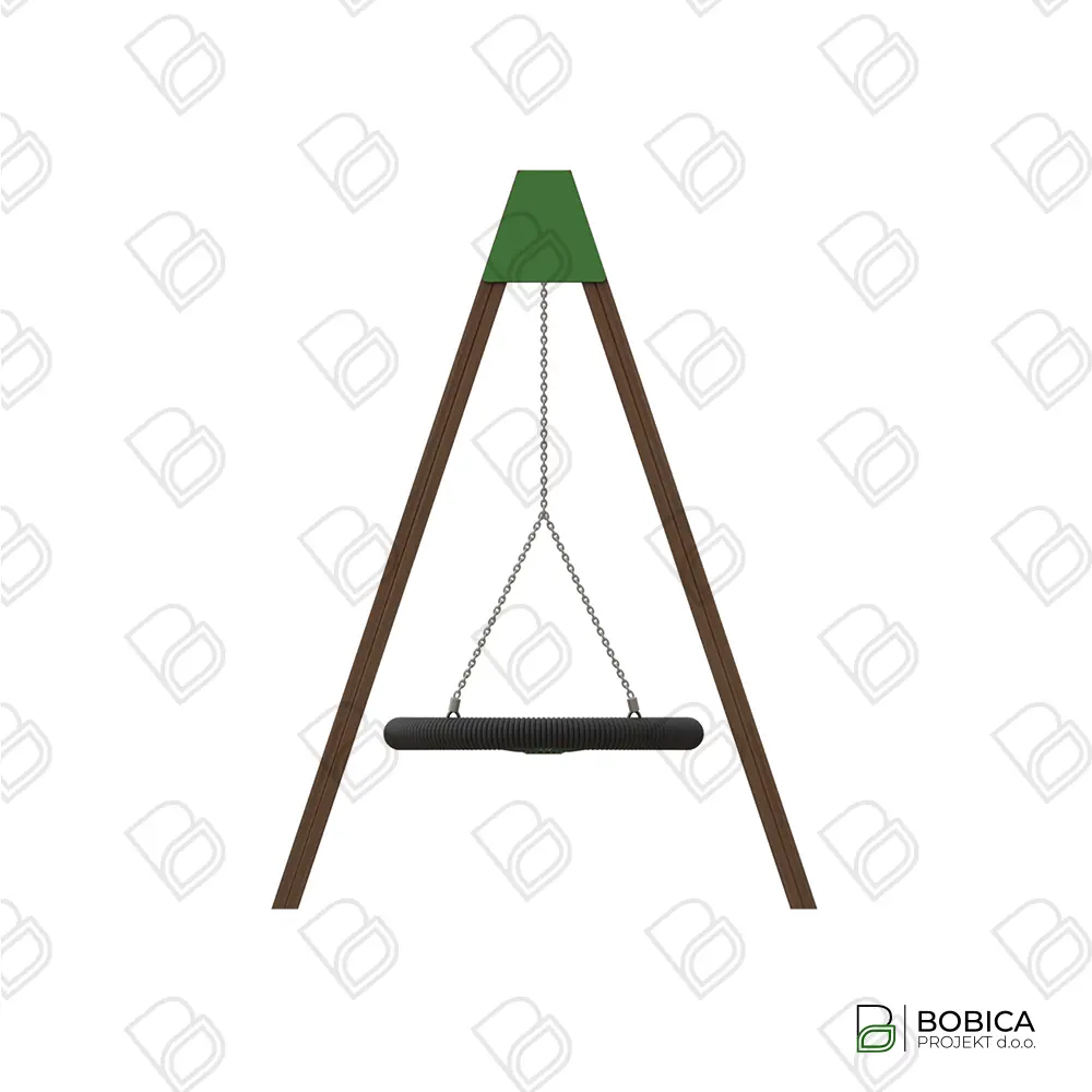 Drvena ljuljačka s košarom "SkyNest"