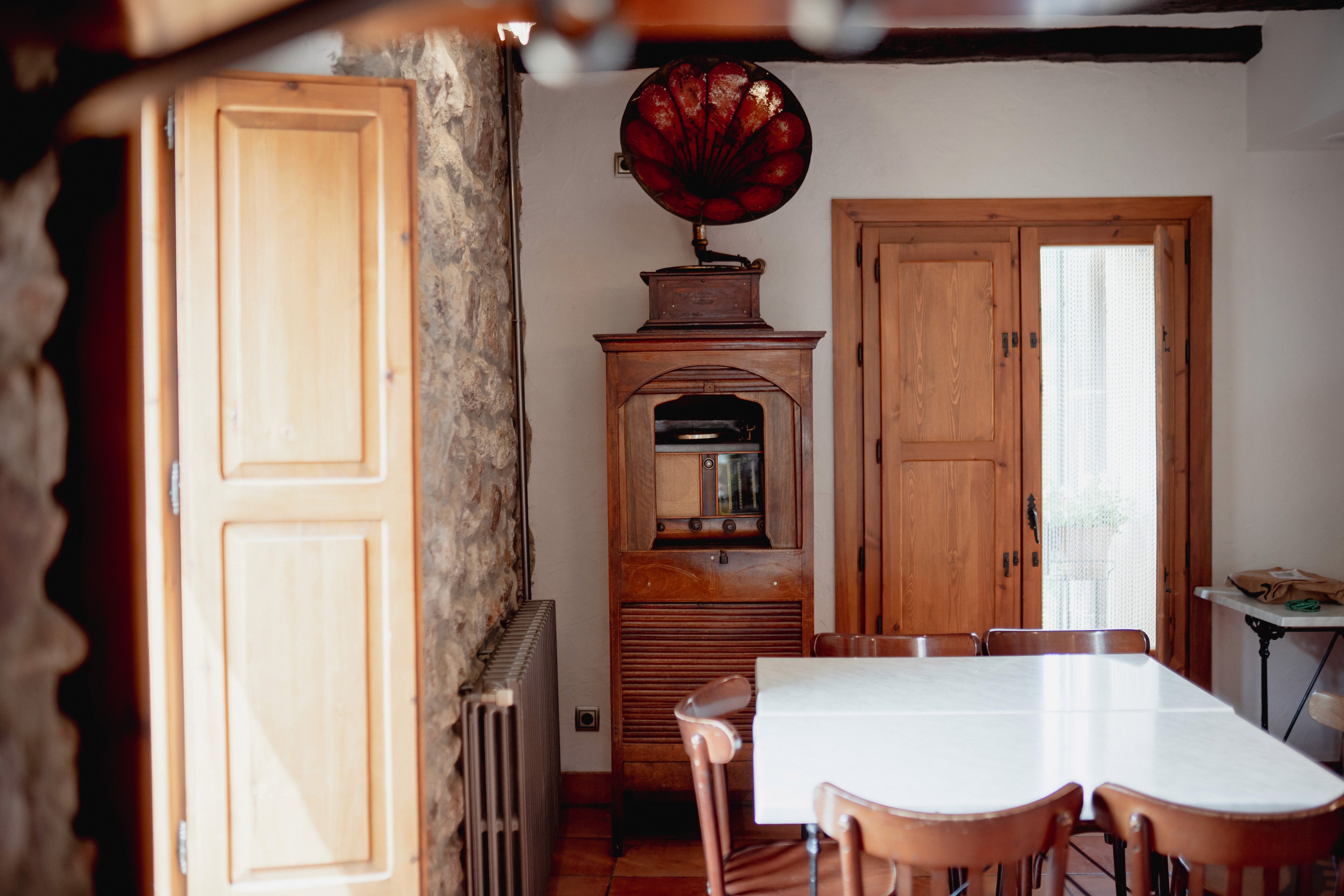 wall decorated with multiple paintings
