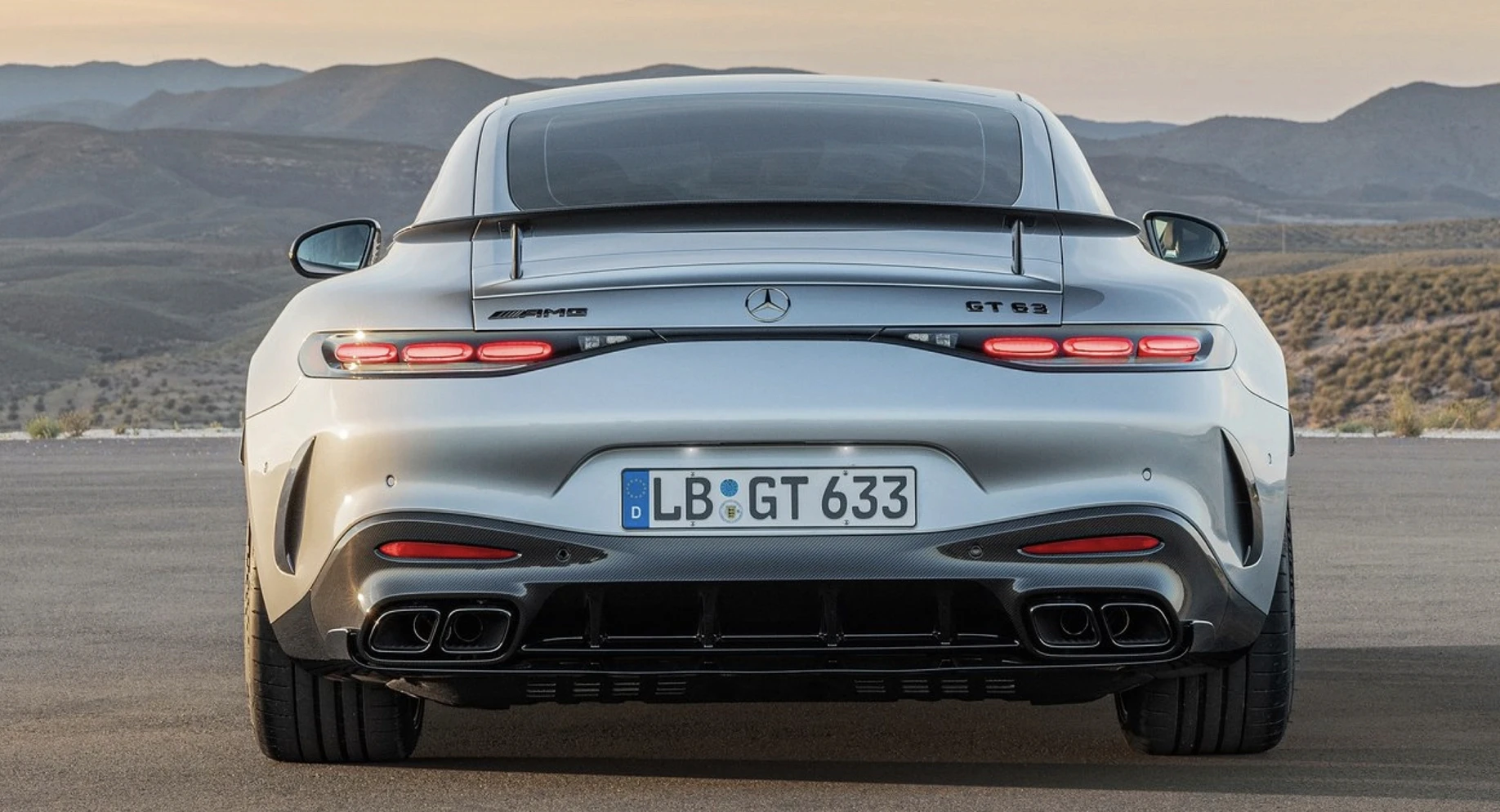 amg gt rear view