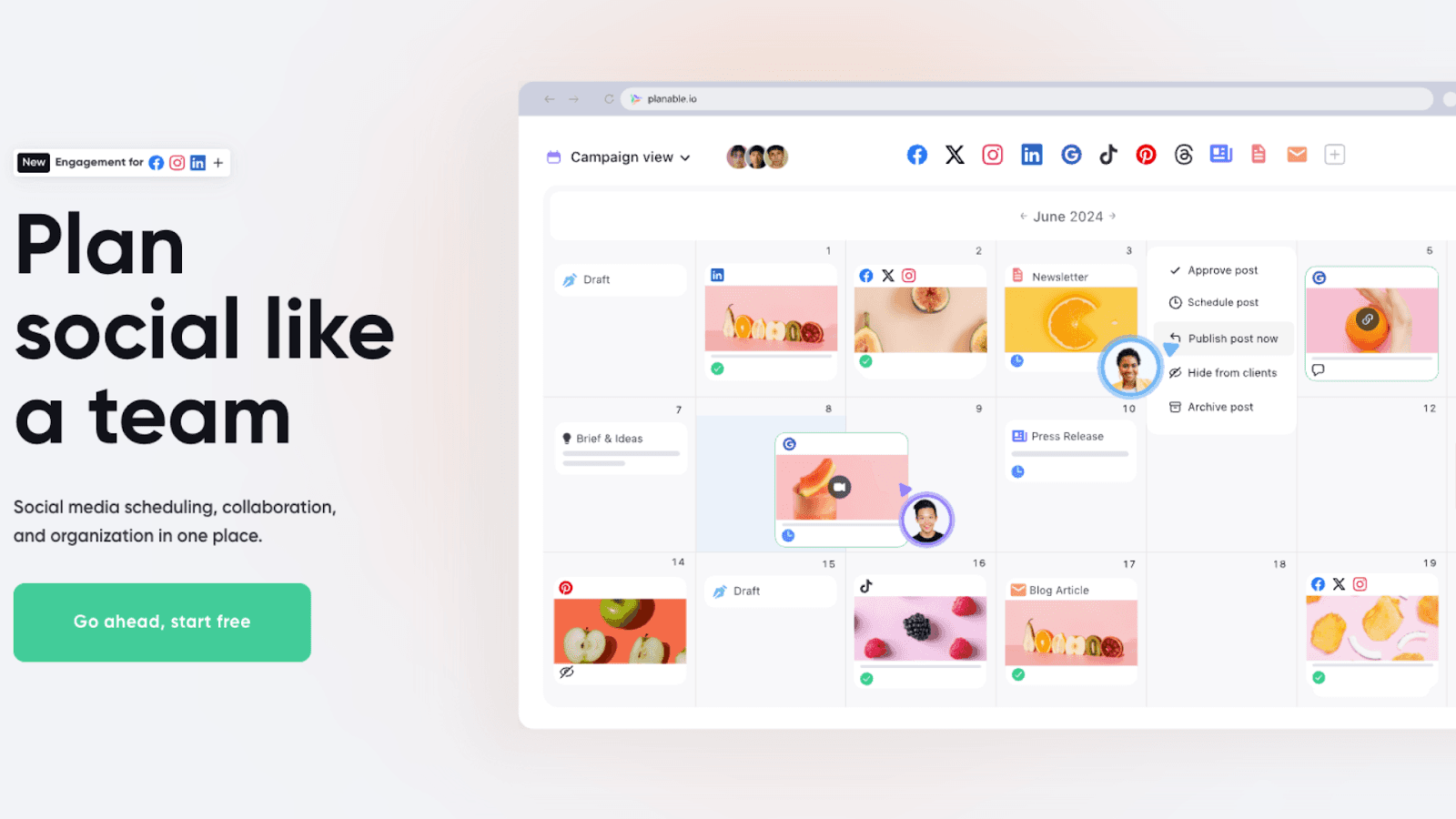 Planable’s marketing content collaboration