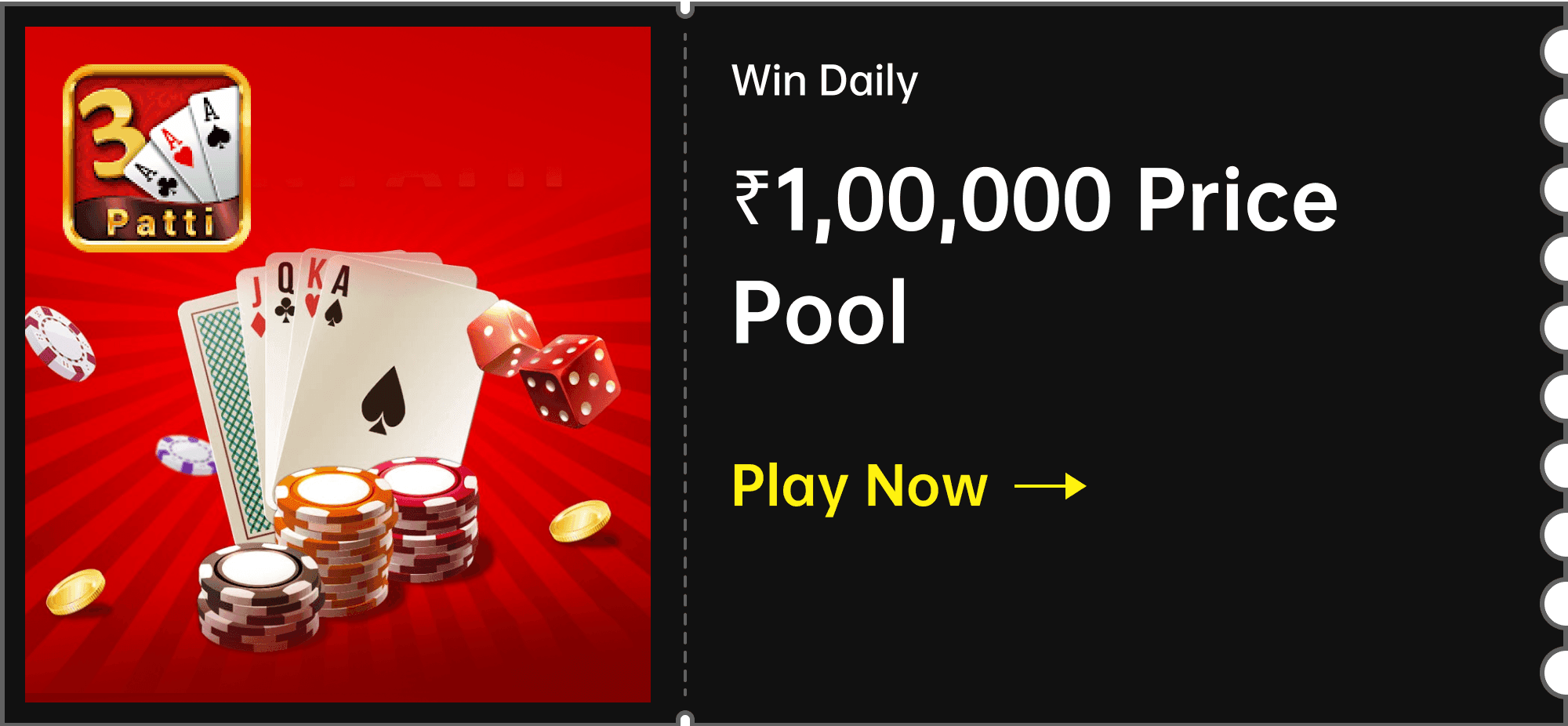 3 PATTI — DAILY PRIZE POOL