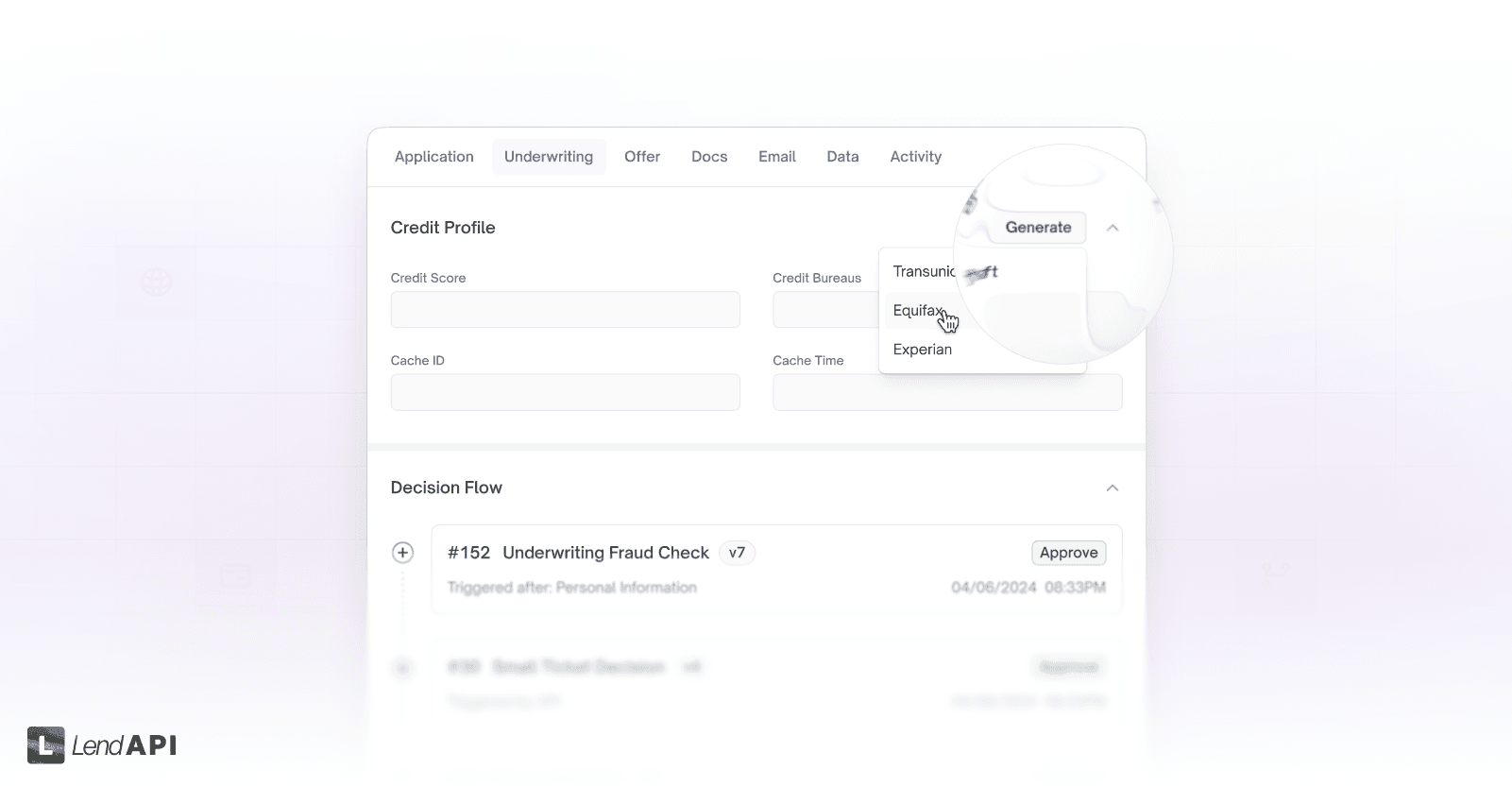 LendAPI v3.1.2 - Manual Bureau Pull