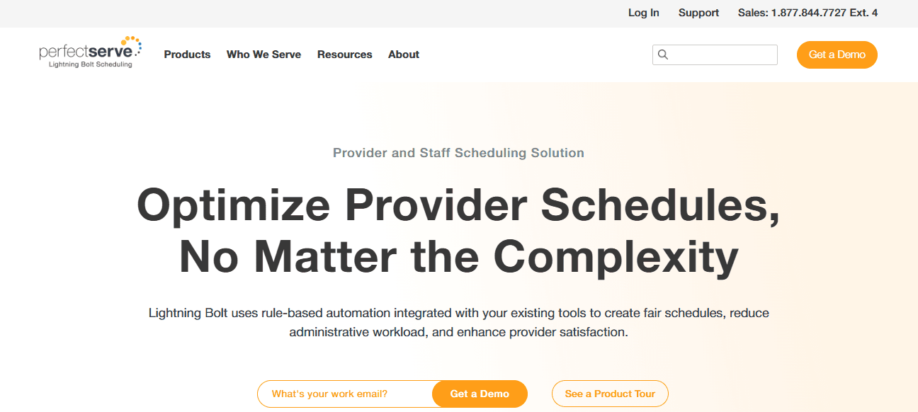 Homepage screenshot of Lightning Bolt shoecasing the navigation bar and hero section