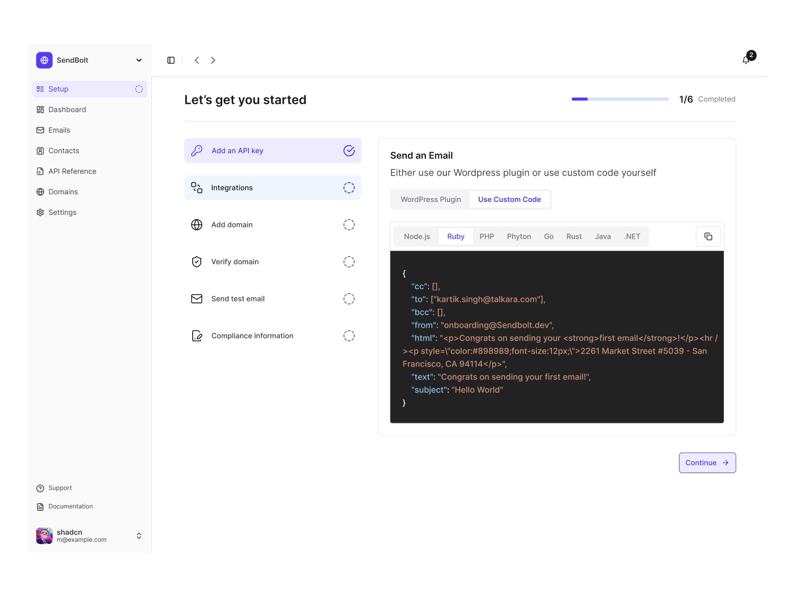 An image of Freelio's project ui
