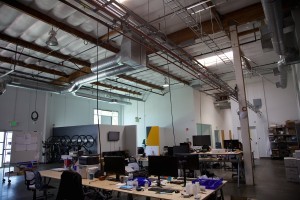 Transcriptic 10,000-square-foot facility includes a rapid prototyping lab, a tissue culture suite, and many robotic work cells.