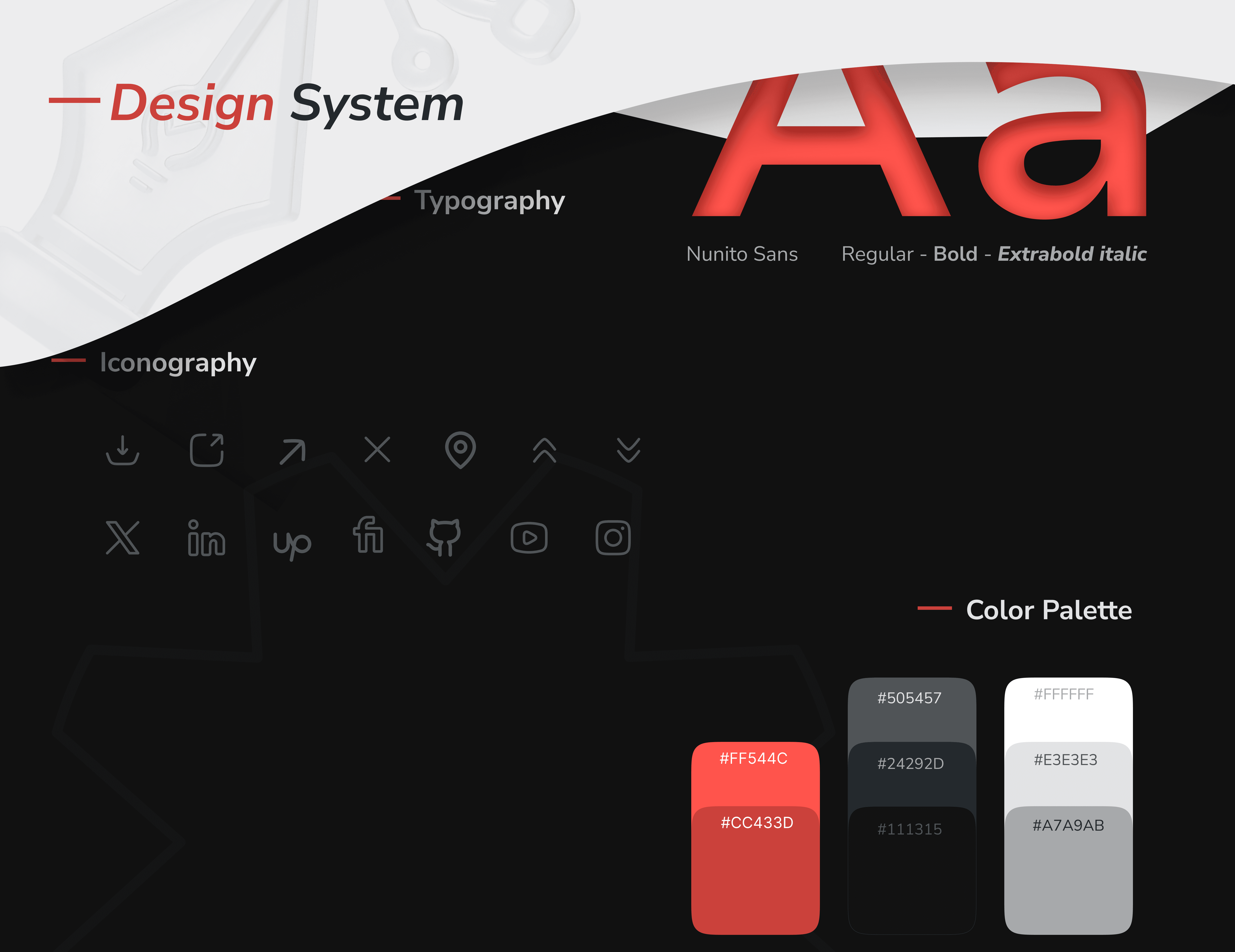 Typography and color pallet