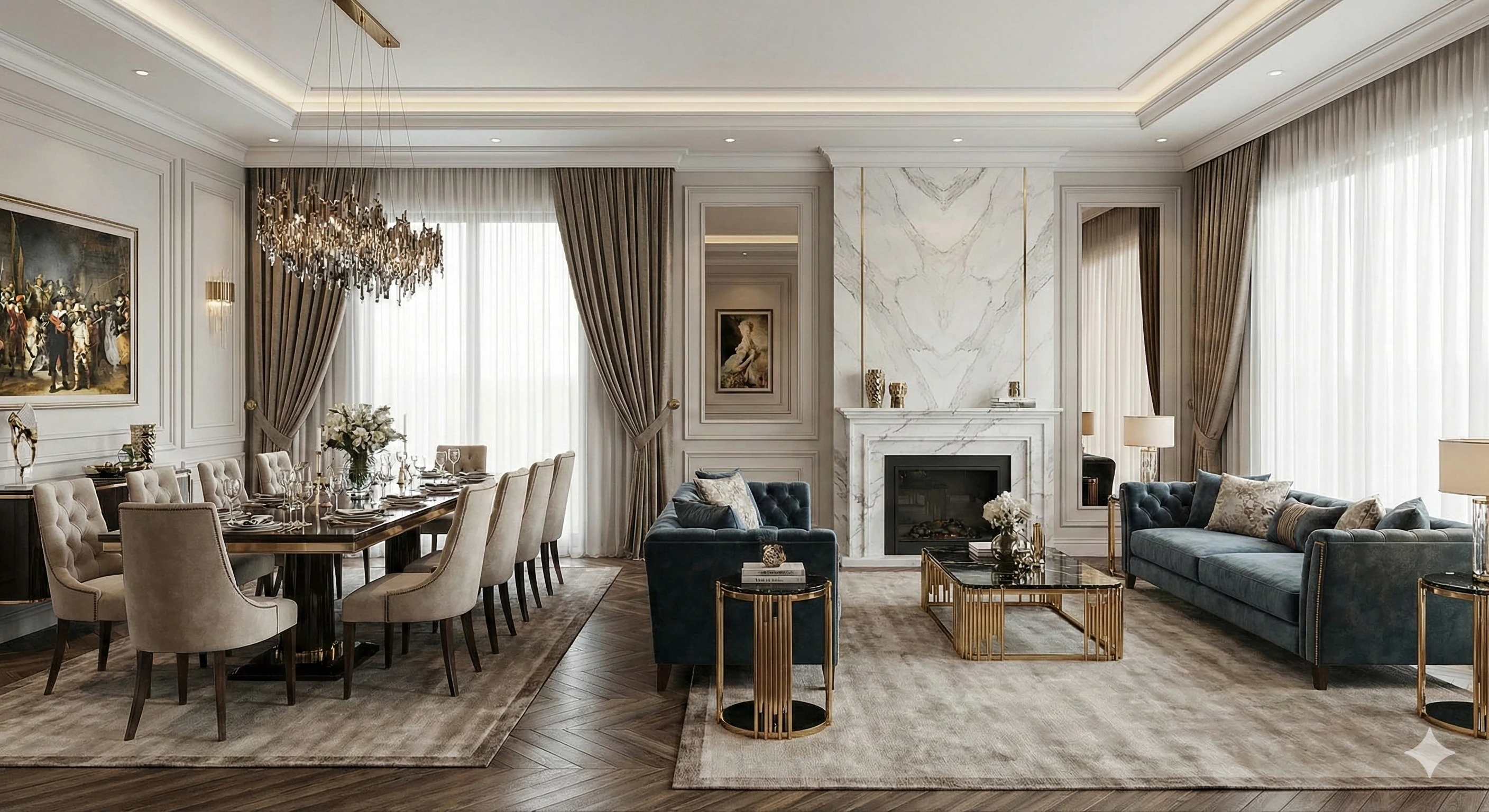 Luxury Open Living Dining