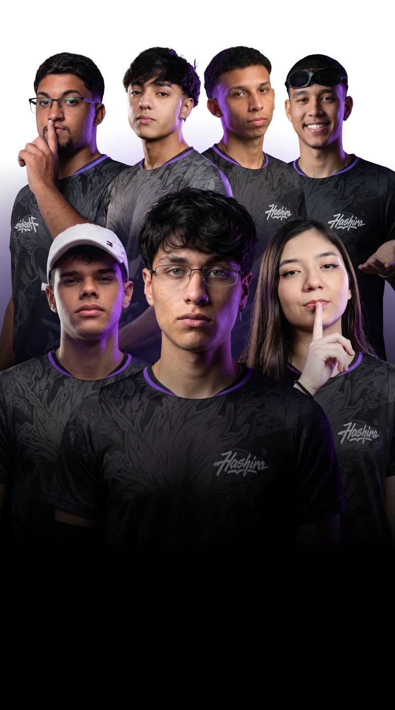 Tela com influenciadores da Hashira.