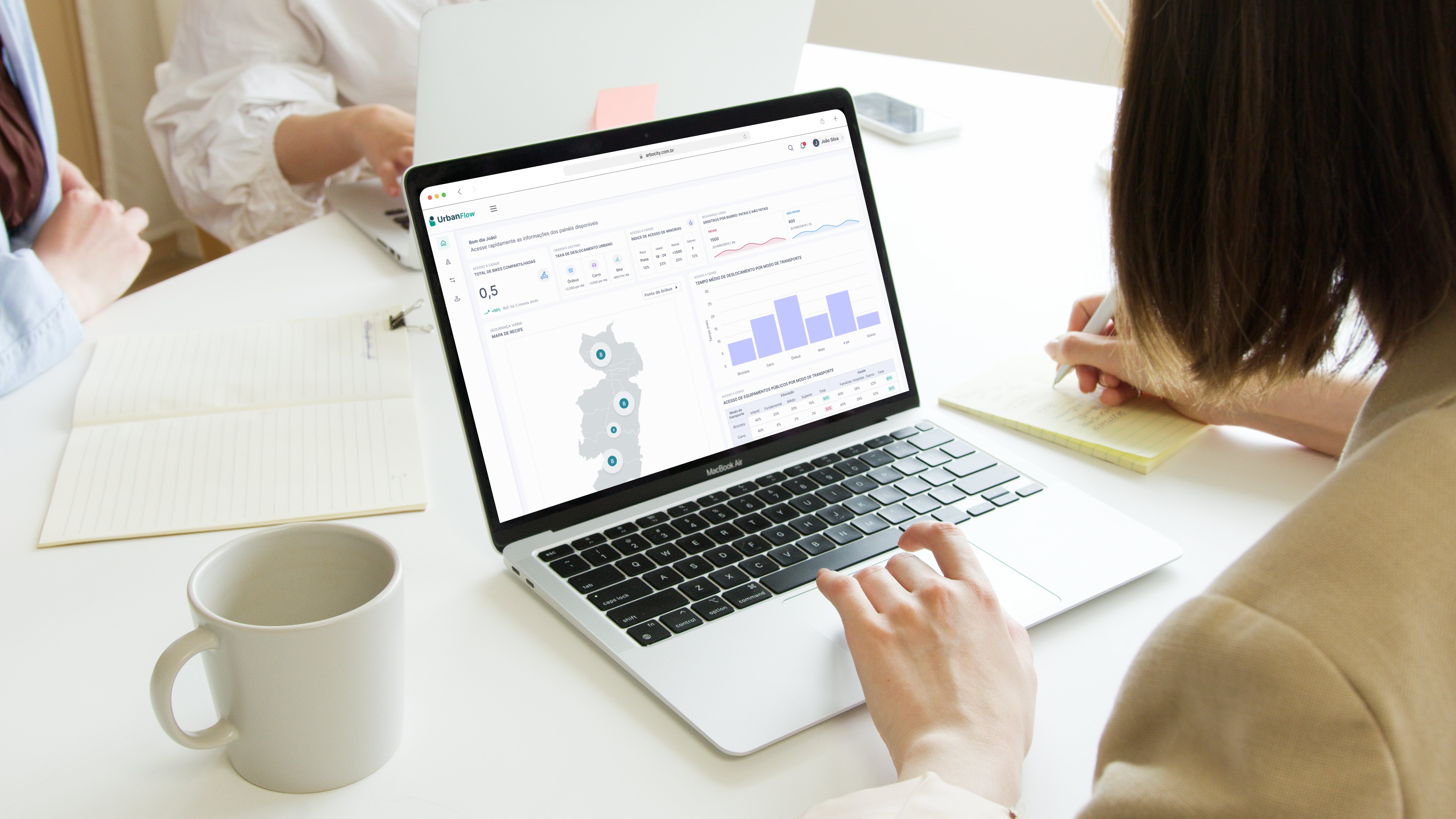 App Screen with open sidebar