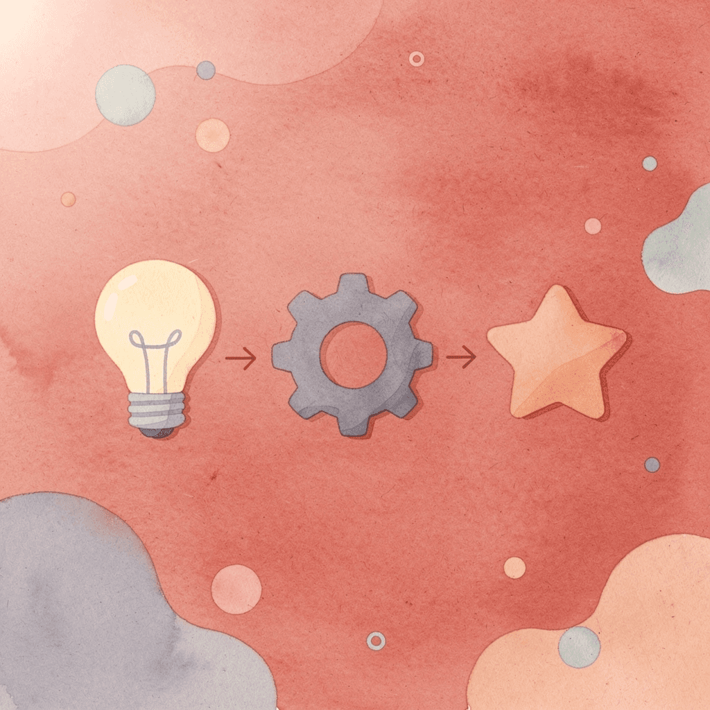 Three icons showing a 12-week transformation process