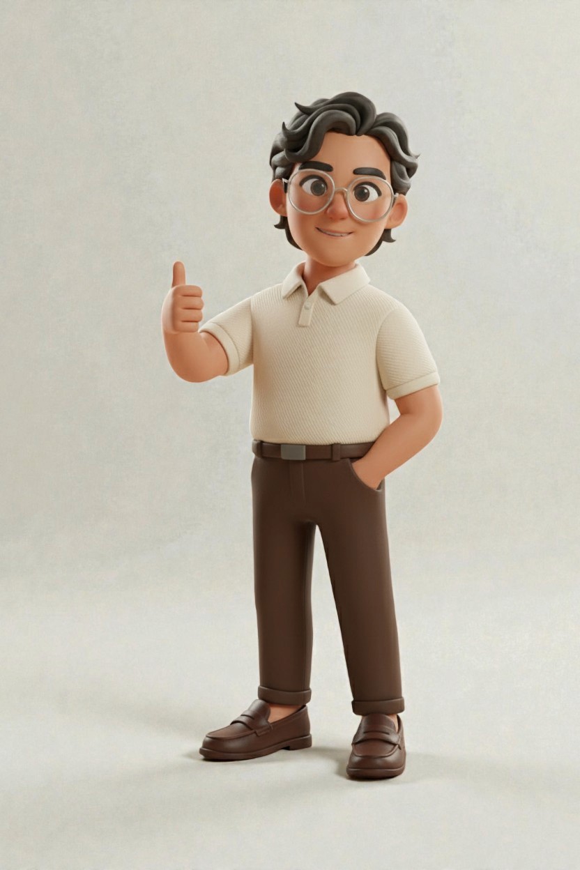 Portrait of portfolio creator – front view