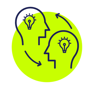 Knowledge transfer icon