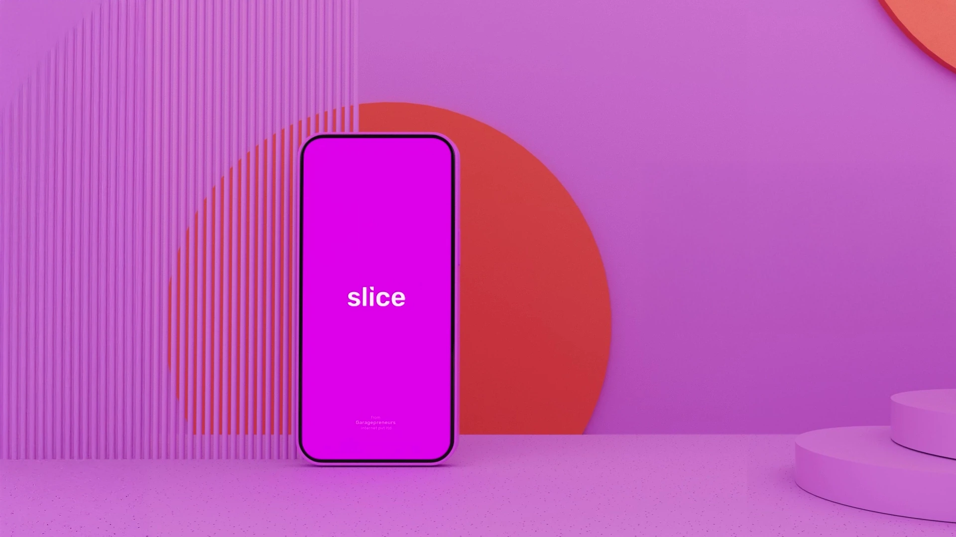 Stylized feature highlight frame from Slice 3D app showcase
