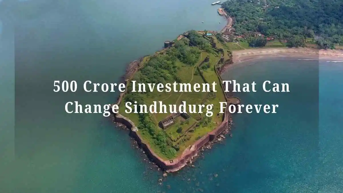 <img src="sindhudurg-fort.webp" alt="Aerial view of Sindhudurg Fort, a majestic 17th-century sea fort located off the Malvan coast in Maharashtra. Surrounded by the Arabian Sea, the fort features expansive stone walls, ancient gateways, and watchtowers, standing as a symbol of Maratha naval strength and coastal heritage. Ideal for history, culture, and tourism-focused visuals of the Konkan region.">