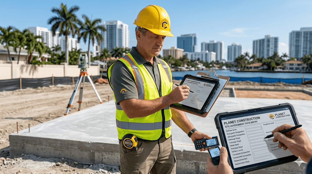Planet Construction site assessment inspection Fort Lauderdale professional
