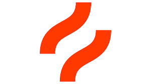 Abstract dark blue and brown waves