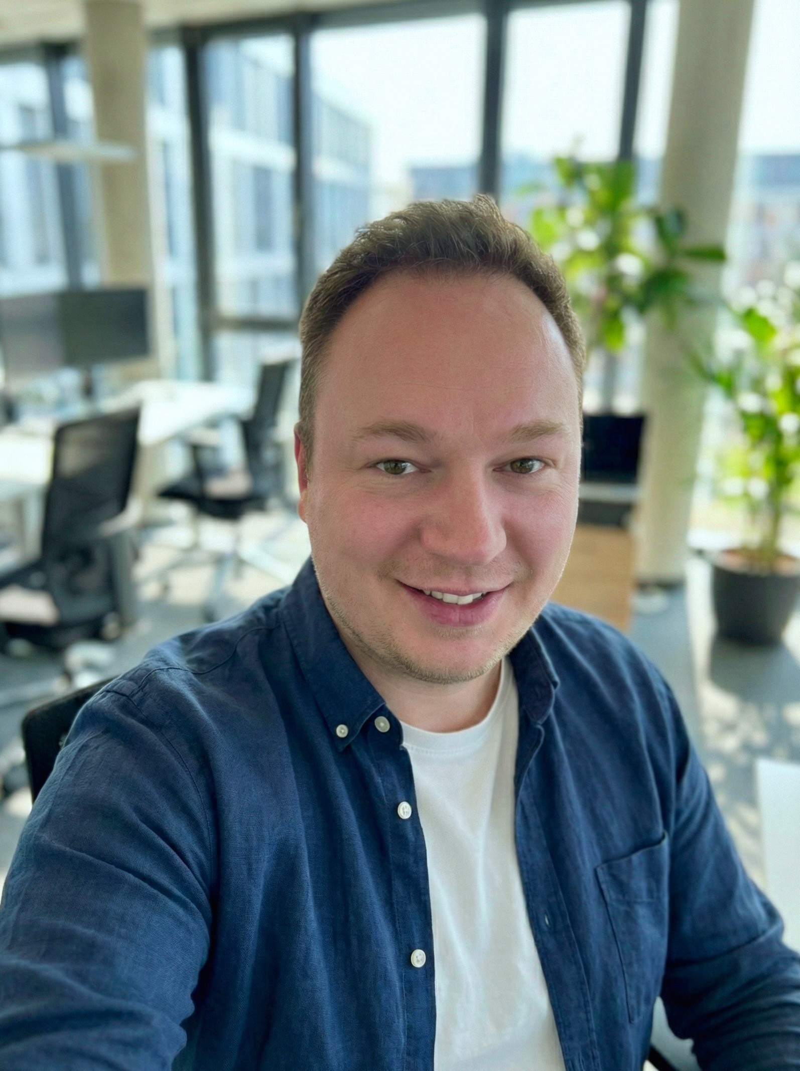 Portrait of portfolio creator – front view