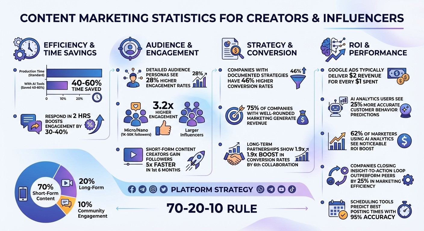 Content Marketing Statistics for Creators and Influencers 2026