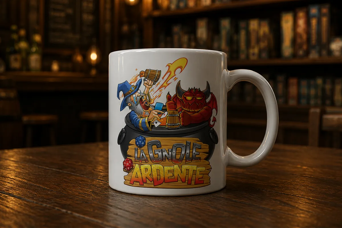 Illustration reconstruite appliquée sur une tasse pour montrer son utilisation finale