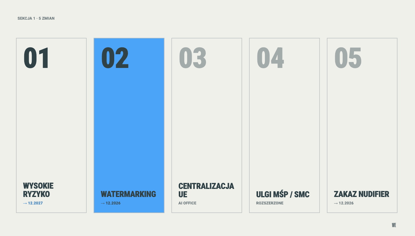 Digital Omnibus 5 zmian - brief WeAreFuture