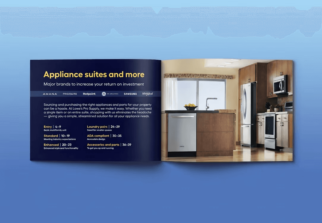 Opened Appliance Suites Brochure