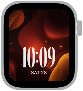 aries ember Apple Watch face preview 3 featuring zodiac signs, abstract, gradient, and modern.