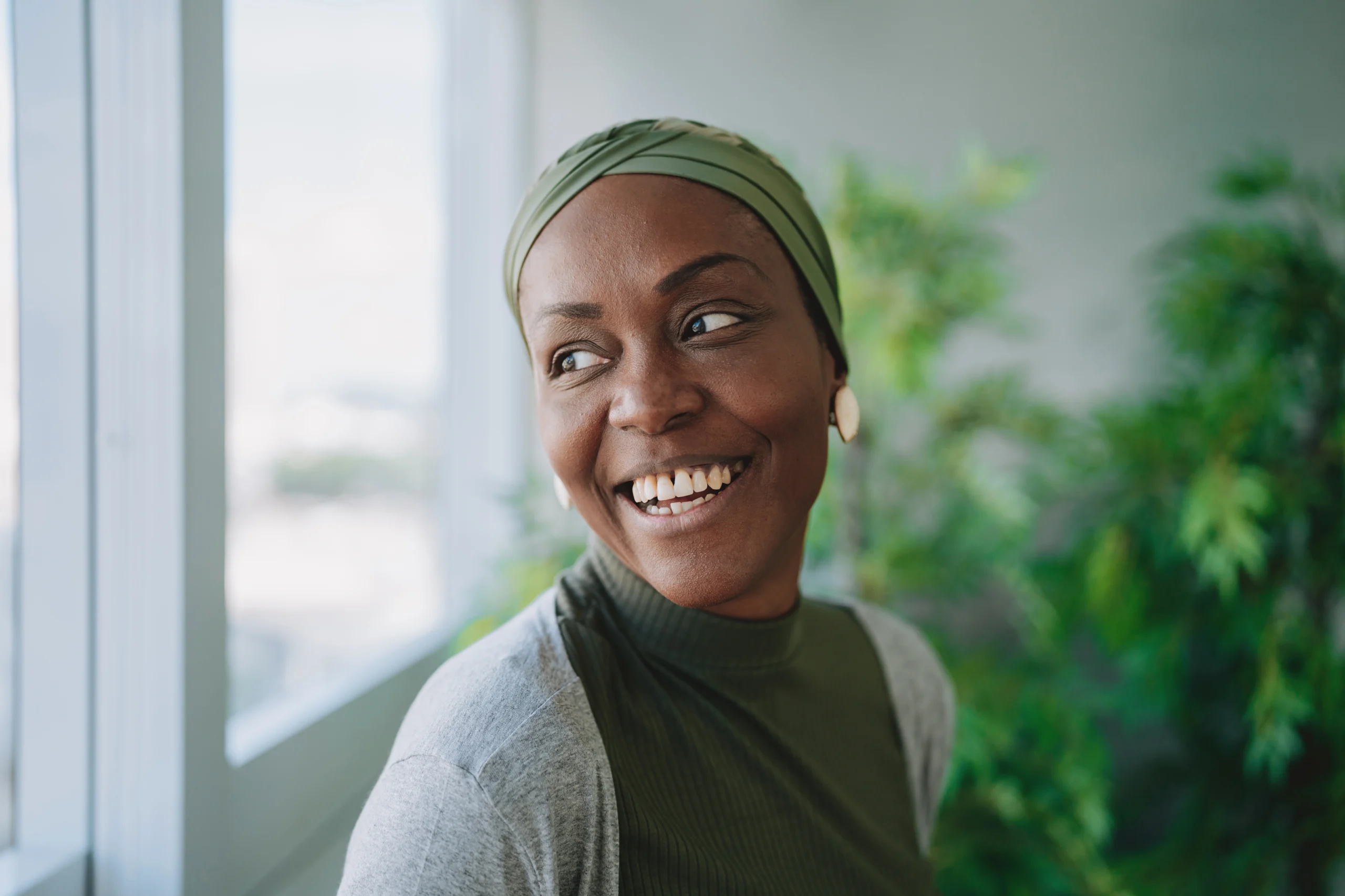 smiling woman