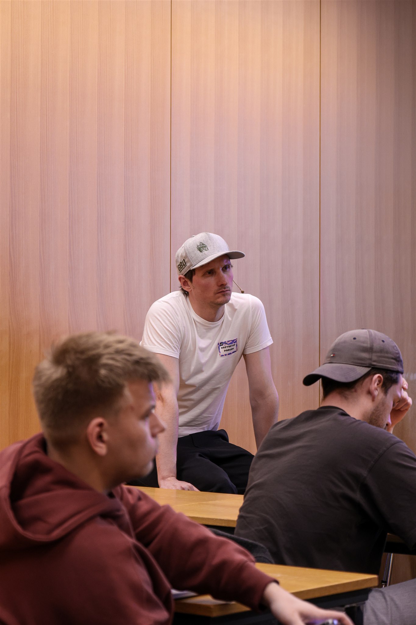 Attendees discussing during informal session at EthereumZüri event in Zurich