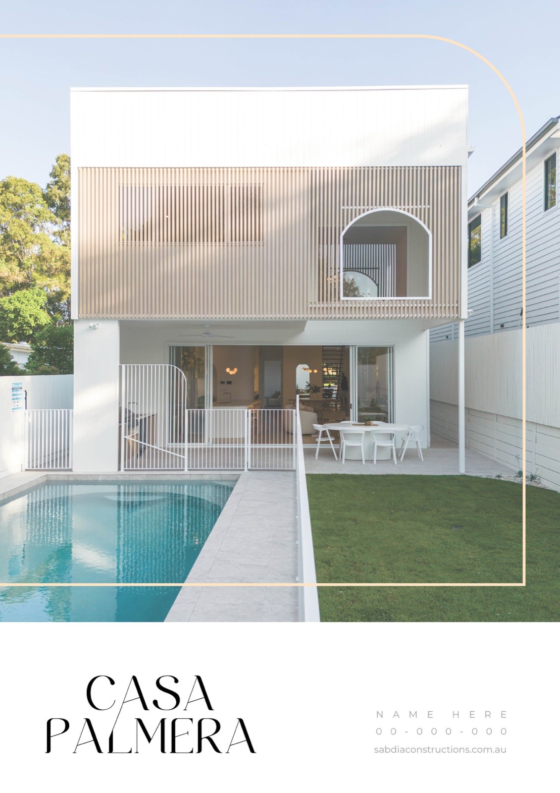 Casa Palmera magazine cover layout draft